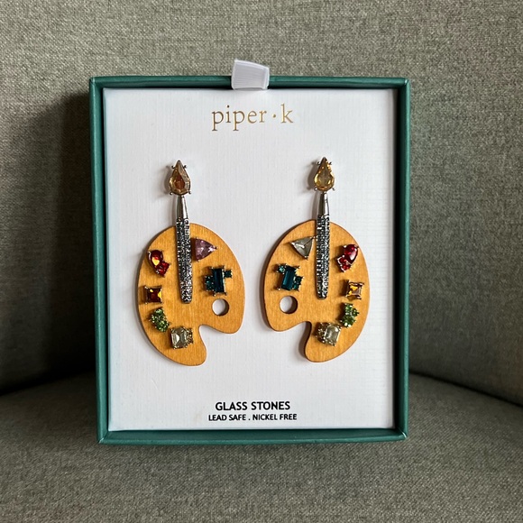 Paint Palette 🎨 gem detail wooden BNIB - Picture 1 of 6